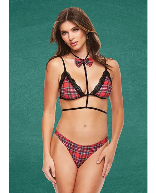 Anal Xgen Teachers Pet Baddie Schoolgirl Top Wbow Tie Panty Redblack