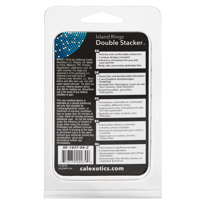 Dildos CalExotics Island Rings Double Stacker Dildos CalExotics Island Rings Double Stacker