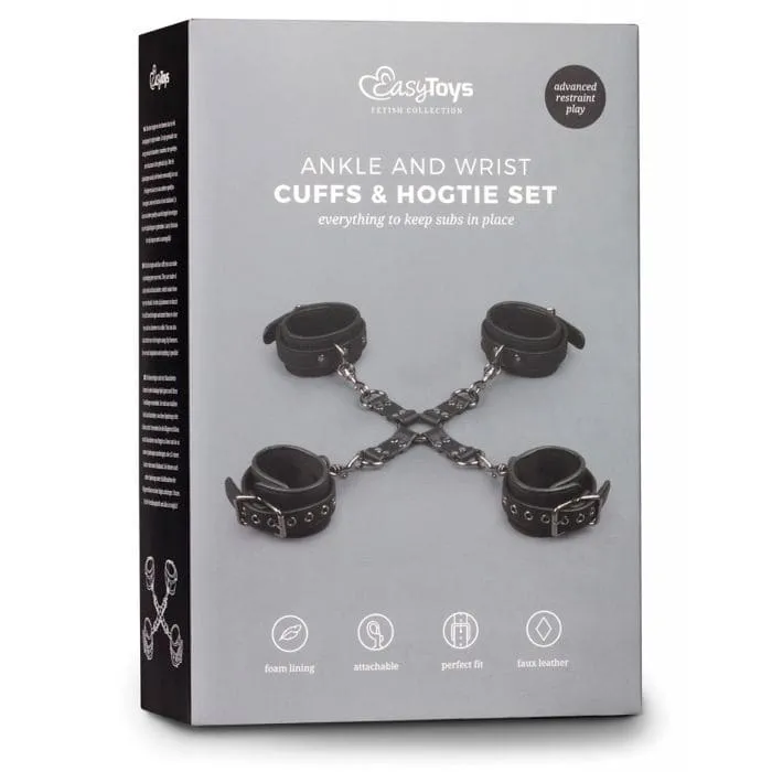 Male Sex Toys EasyToys EasyToys Hogtie with Hand and Ankle Cuffs