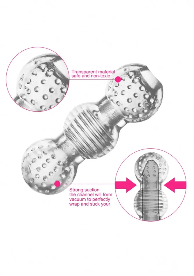 Shots America Male Sex Toys No 70 Stroker Translucent