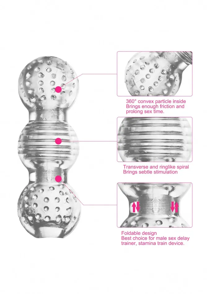 Shots America Male Sex Toys No 70 Stroker Translucent