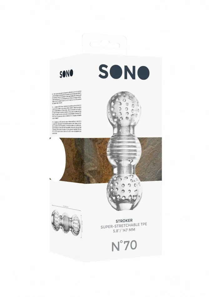 Shots America Male Sex Toys No 70 Stroker Translucent