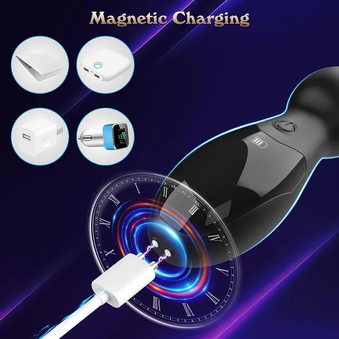 AdultLuxe LuxeFlex Vibrating Anal Beads with Digital Display Bozatta Male Sex Toys