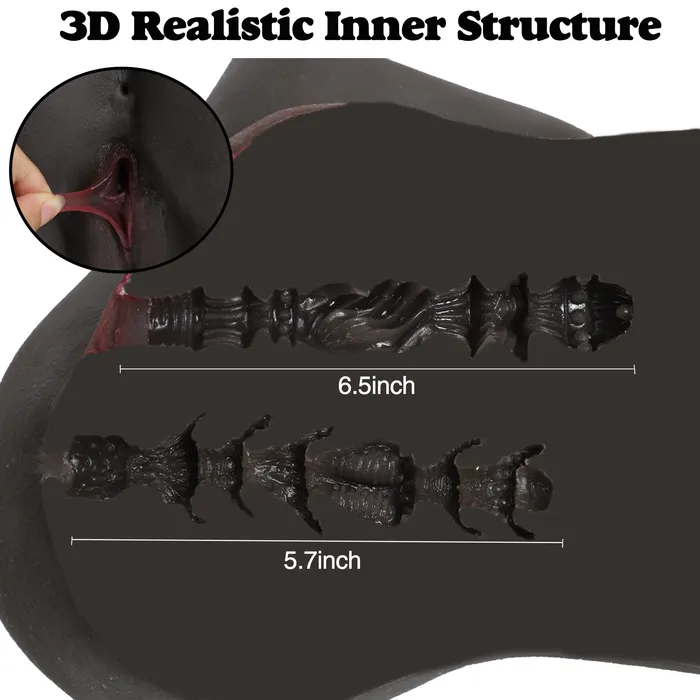 Amwama Male Sex Toys Sex Doll Male Masturbator Pocket Pussy for Men Black Amwama Male Sex Toys Sex Doll Male Masturbator Pocket Pussy for Men Black