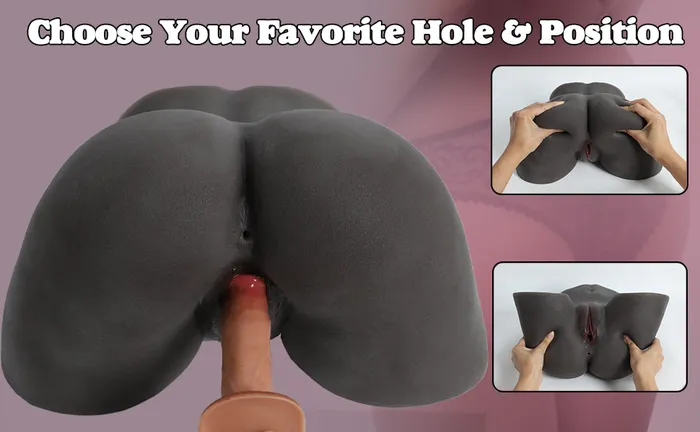 Amwama Male Sex Toys Sex Doll Male Masturbator Pocket Pussy for Men Black Amwama Male Sex Toys Sex Doll Male Masturbator Pocket Pussy for Men Black