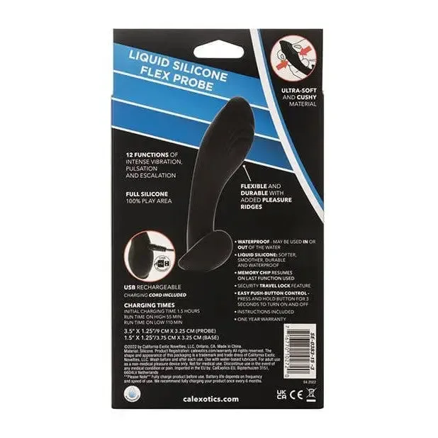 Anal CalExotics Eclipse Liquid Silicone Flex Probe Black Anal CalExotics Eclipse Liquid Silicone Flex Probe Black