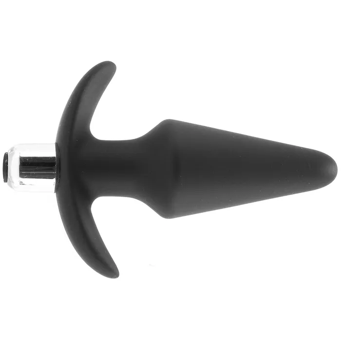 Anal Luxe Discover Vibrating Silicone Butt Plug in Black Blush Anal Luxe Discover Vibrating Silicone Butt Plug in Black Blush