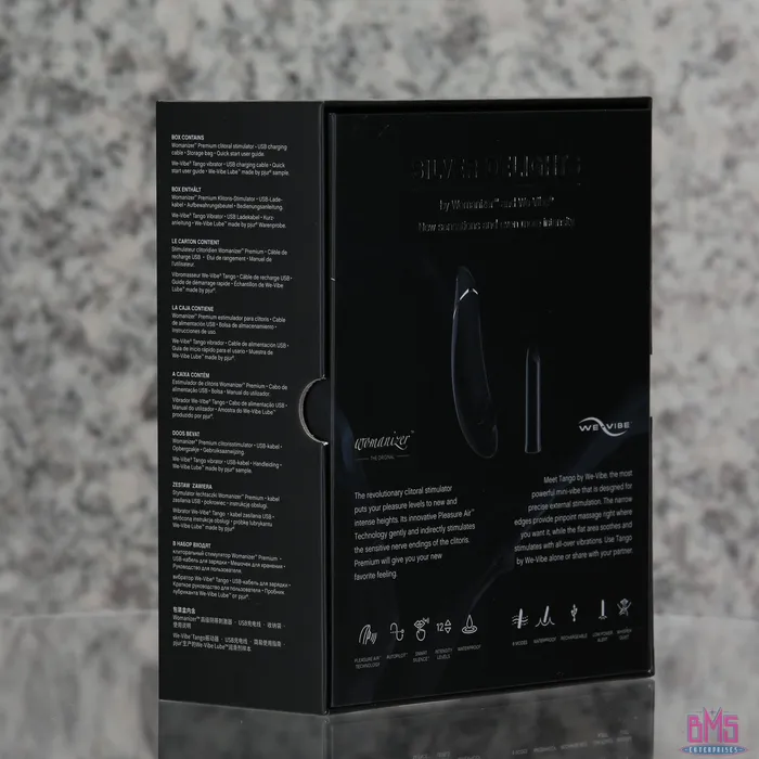 Anal WeVibe Womanizer WeVibe Silver Delights Limited Edition Gift Set Black Anal WeVibe Womanizer WeVibe Silver Delights Limited Edition Gift Set Black