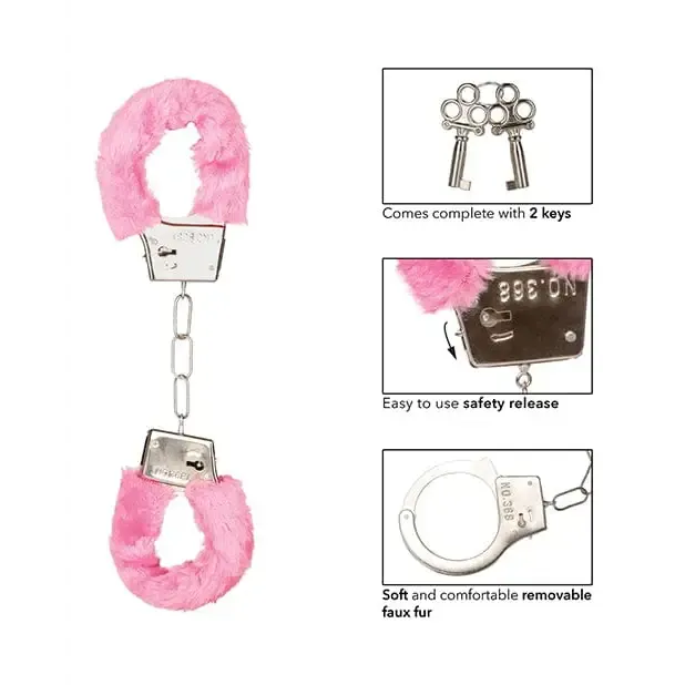 CalExotics Couples Playful Furry Cuffs CalExotics Couples Playful Furry Cuffs
