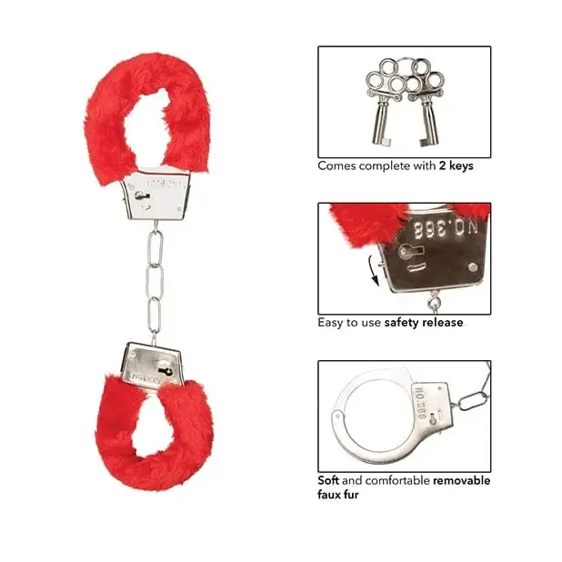 CalExotics Couples Playful Furry Cuffs CalExotics Couples Playful Furry Cuffs