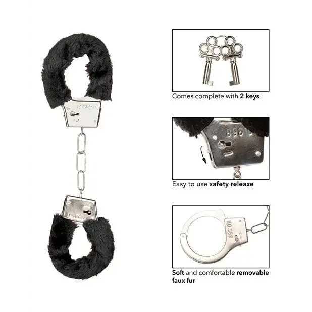 CalExotics Couples Playful Furry Cuffs CalExotics Couples Playful Furry Cuffs