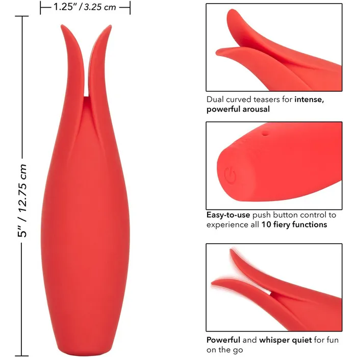 CalExotics Red Hot Fury Clitoral Vibrator Red CalExotics Vibrators