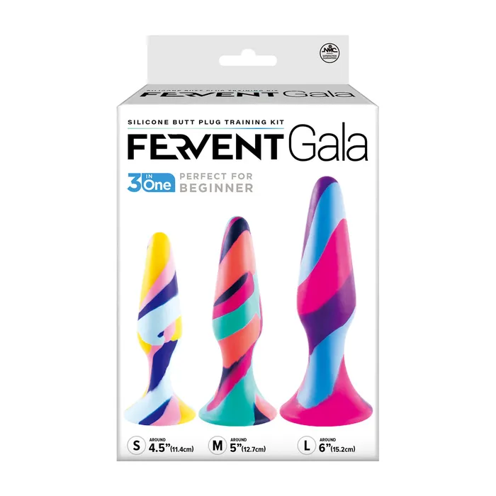 Excellent Power Anal Excellent Power Fervent Gala 3 in 1 Silicone Butt Plug Training Kit