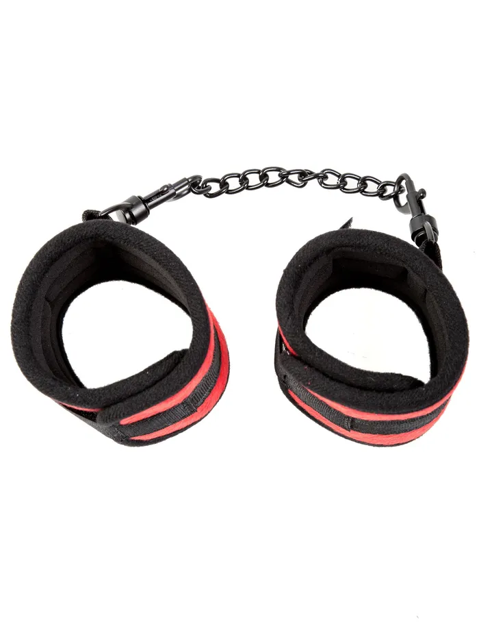 HonourSkintwocom Restraints Red Velvet Ankle Cuffs With Detachable Chain HonourSkintwocom Restraints Red Velvet Ankle Cuffs With Detachable Chain