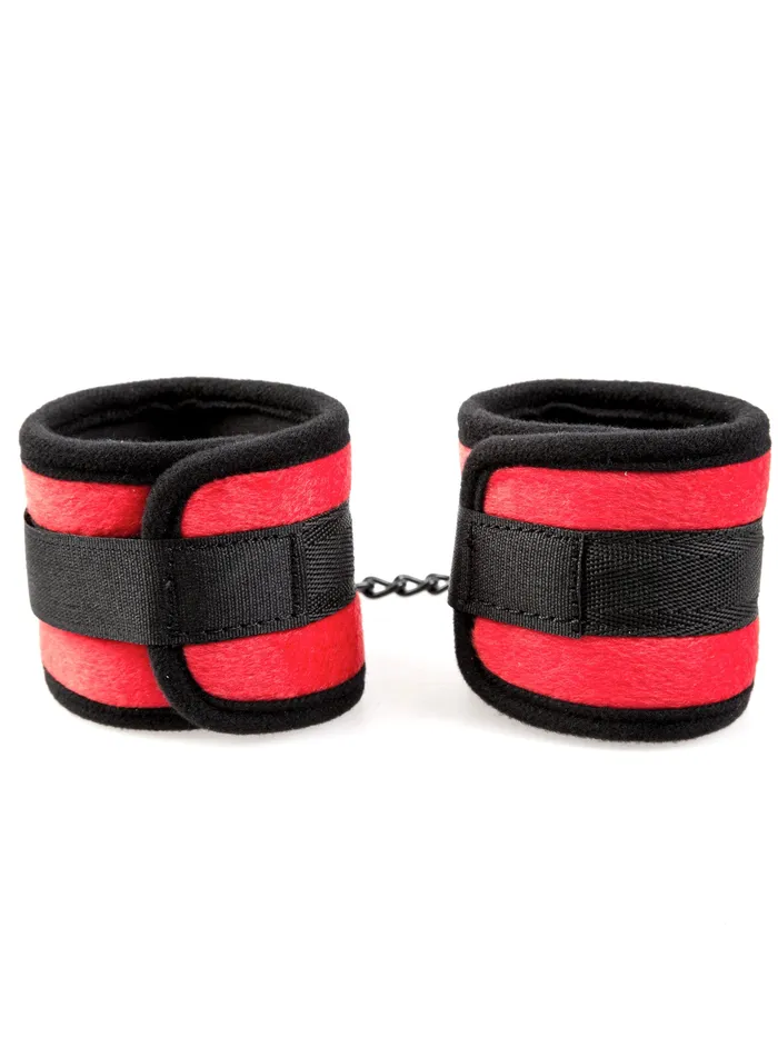HonourSkintwocom Restraints Red Velvet Ankle Cuffs With Detachable Chain HonourSkintwocom Restraints Red Velvet Ankle Cuffs With Detachable Chain