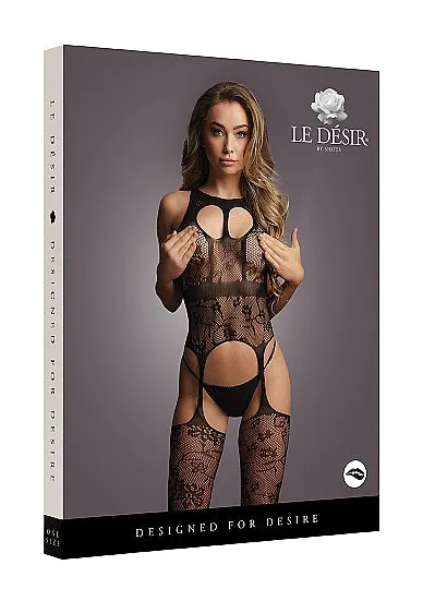 Lace Suspender Bodystocking With Round Neck One Size HonourSkintwocom Bodystockings Playsuits Lace Suspender Bodystocking With Round Neck One Size HonourSkintwocom Bodystockings Playsuits