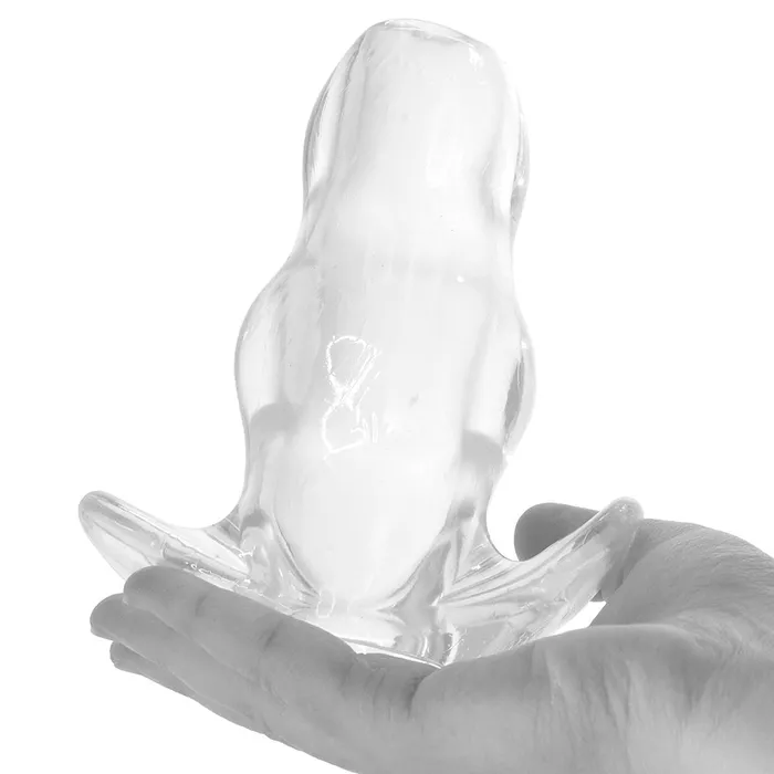 Male Sex Toys XR Brands Master Series Clear View Hollow Anal Plug in S Male Sex Toys XR Brands Master Series Clear View Hollow Anal Plug in S