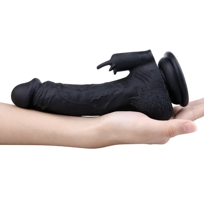 Modi Female Sex Toys B55 Realistic Dual Density Silicone Suction Cup Dildo with Clitoral Stimulation 78 Inch