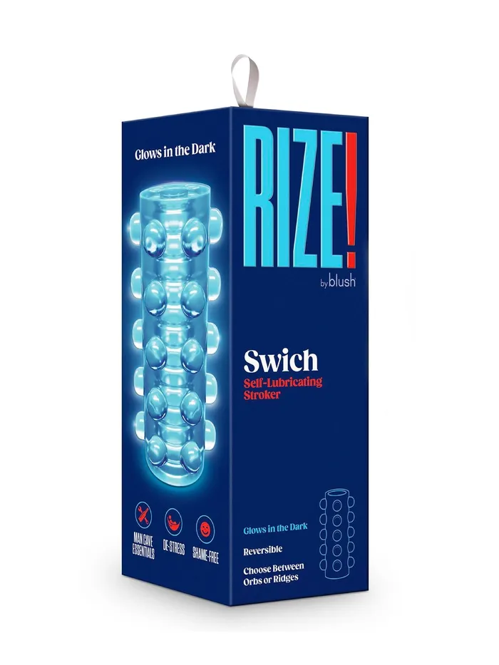 Rize Swich Self Lubricating Stroker Clear HonourSkintwocom Male Sex Toys