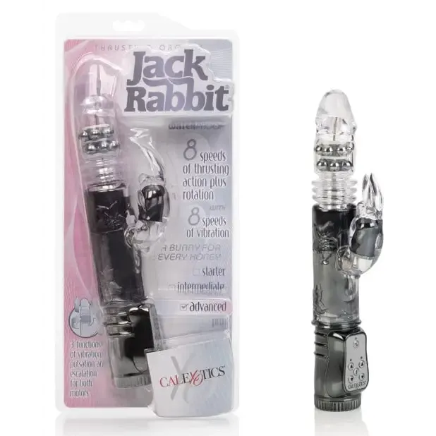Vibrators CalExotics Thrusting Orgasm Bunny Vibe Black