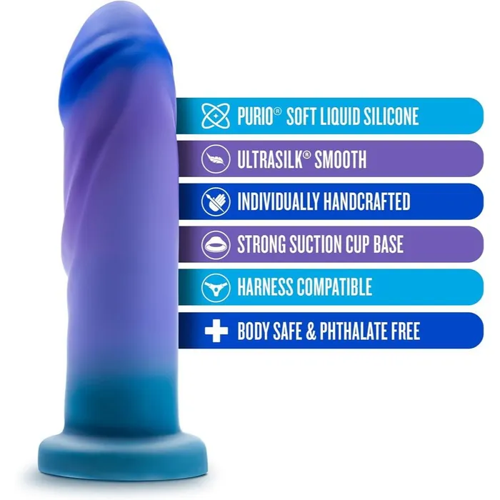 Avant Female Sex Toys Avant Midnight Rendezvous Ocean Blue Realistic Dildo