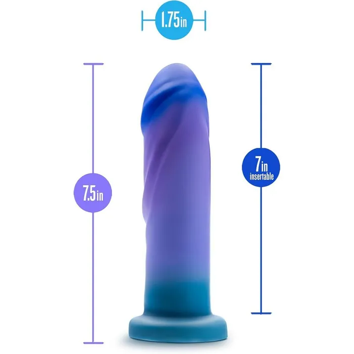 Avant Female Sex Toys Avant Midnight Rendezvous Ocean Blue Realistic Dildo