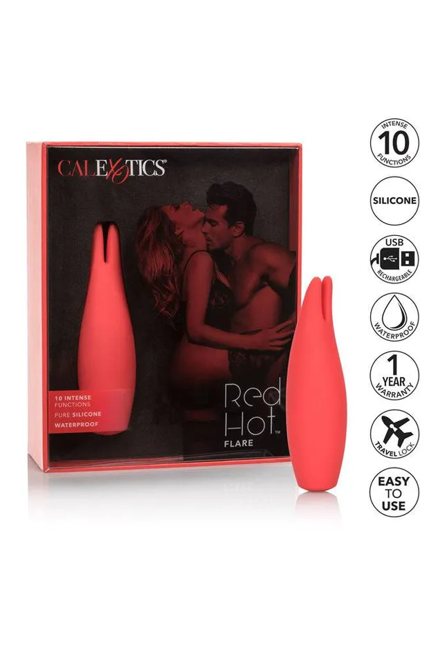 Cal Exotics Red Hot Flare Vibrator Red Cal Exotics Vibrators