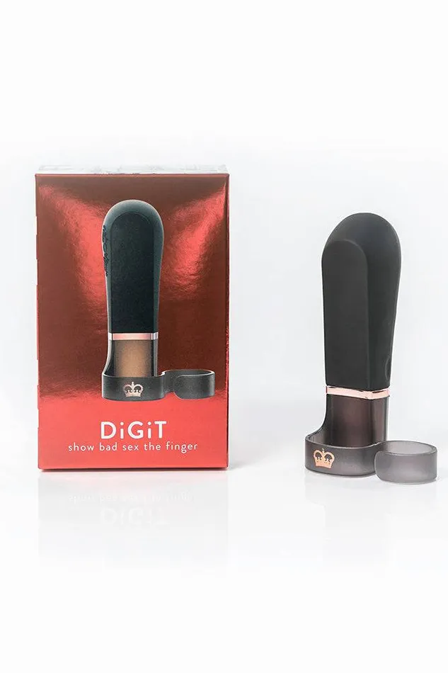 Hot Octopuss Vibrators Hot Octopuss Digit Finger Vibrator Black
