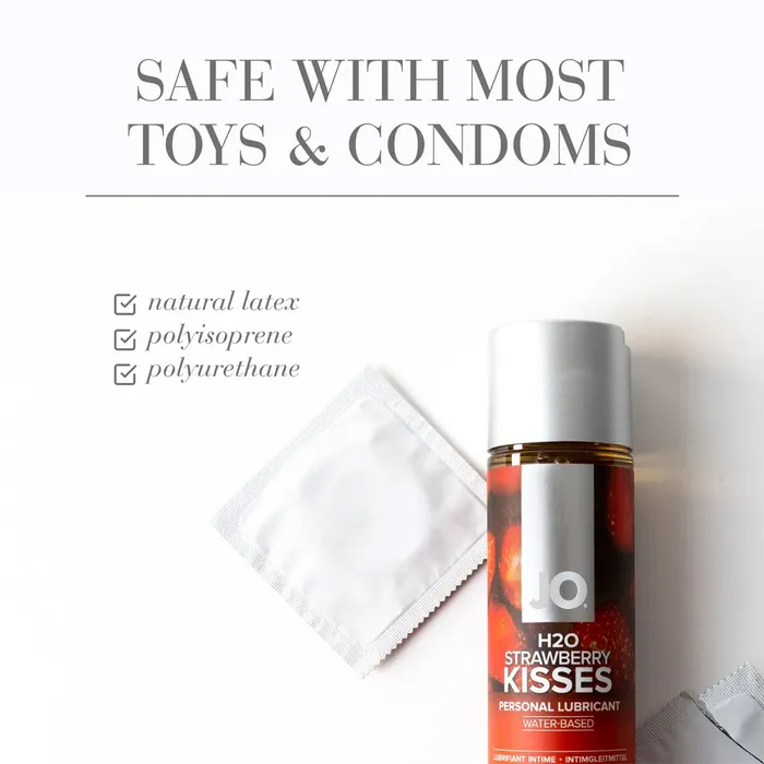 JO Lubricants JO H2O Fruit Strawberry Kisses Flavored Lubricant 120ml