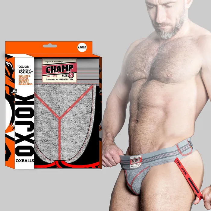 OXJOK Champ Jockstrap Gray Heather OXBALLS Vibrators