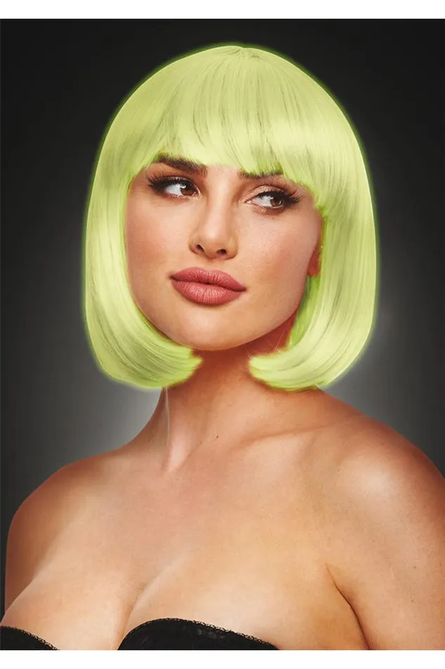 Pleasure Wigs Dildos Pleasure Wigs Cici Wig Glow in the Dark GreenPink