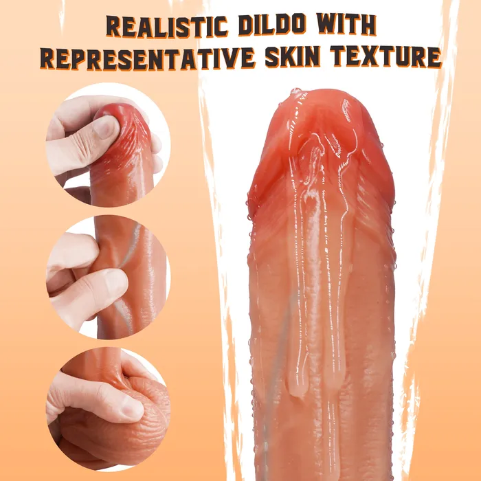 Thrusting Dildo with Vibration Amovibe Female Sex Toys