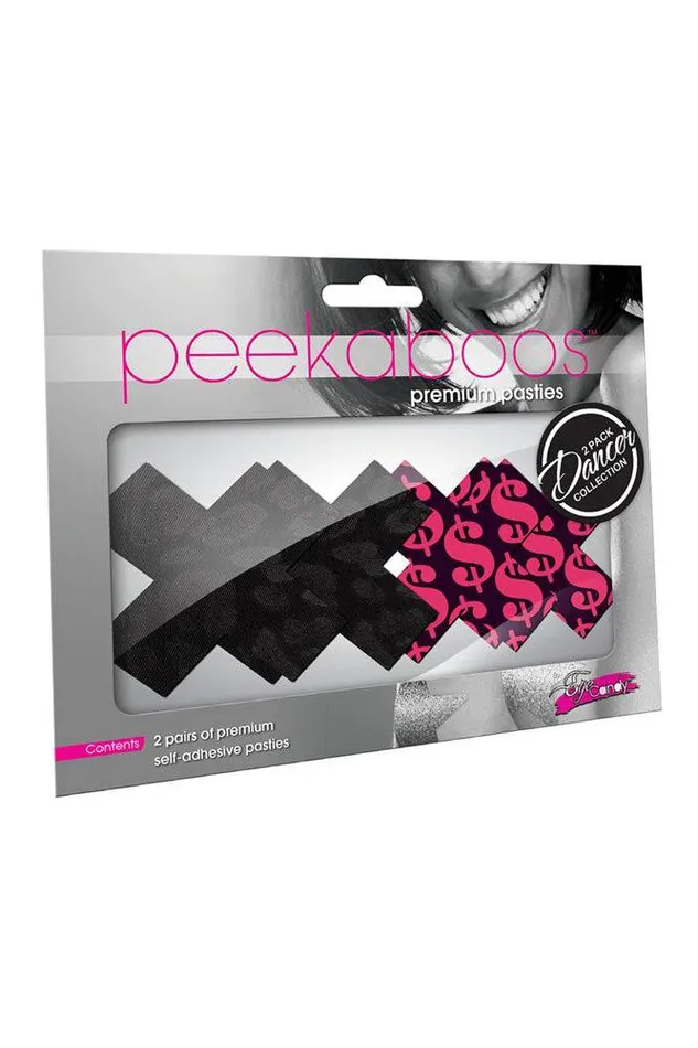 XGen Vibrators XGen Peekaboos Money Maker Cross Pasties