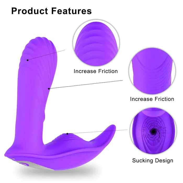 Heatable Wearable Vibrator Sex Toys for Women Adult G Spot Clitoris Sucker Stimulator Wireless Remote Control Panties Vibrator LAZADASEXTOYS Female Sex Toys