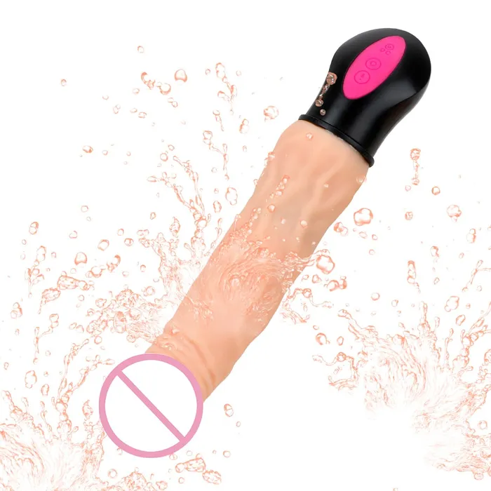 LAZADASEXTOYS Female Sex Toys Flexible Realistic Dildo Vibrator Heating Vagina Massager 12 Mode Soft Silicone Female Masturbation Sex Toys for Woman