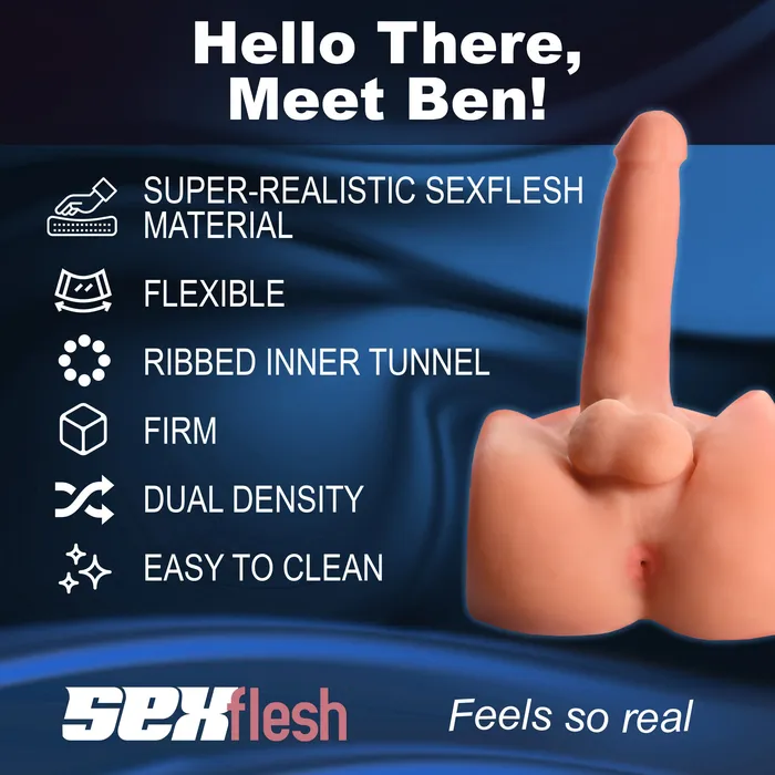 SexFlesh Dildos SexFlesh Big Ben Fuckable Cock and Ass