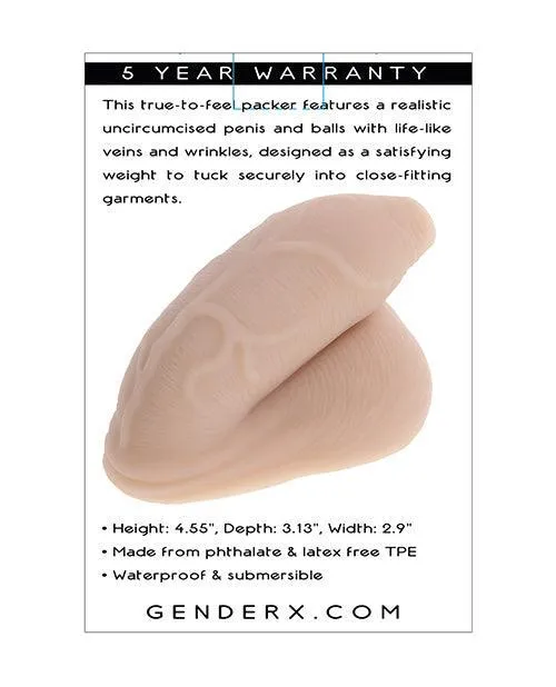 Dildos Evolved Novelties INC Gender X The Uncircumcised Packer Light