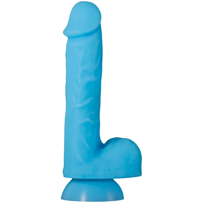 Evolved Dildos Evolved Touch and Glow Glow in The Dark Silicone Dildo 8 Blue