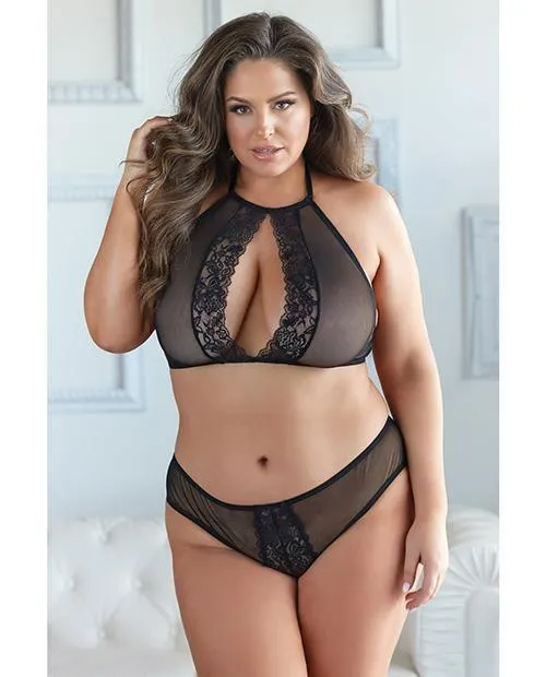 Female Sex Toys Allure Lingerie Lp Allure Elise Halter Neck Top Open Back Panty
