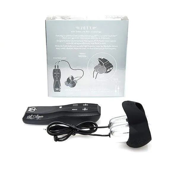 Male Sex Toys Hot Octopuss Jett Cock Sleeve with Treble and Bass Technology Black Hot Octopuss