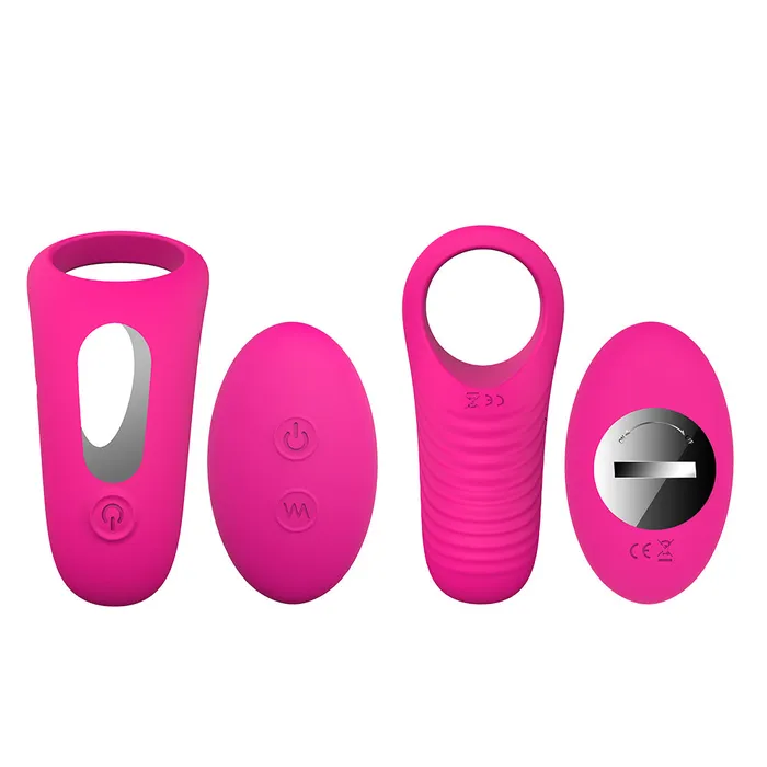 Male Sex Toys YOSPOSS Remote Control 9Speed Silicone Penis Cock Ring Couple Vibrator