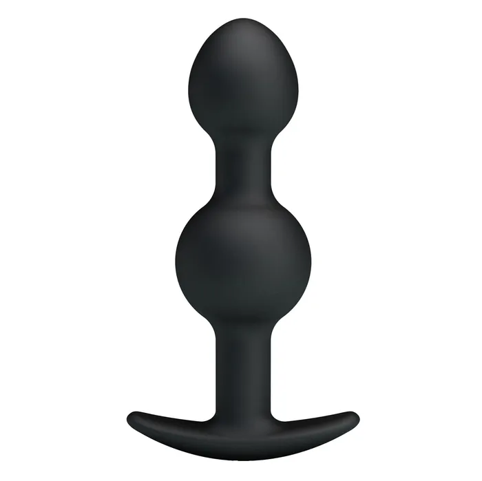 Pretty Love Anal Pretty Love Heavy Balls Silicone Butt Plug Black