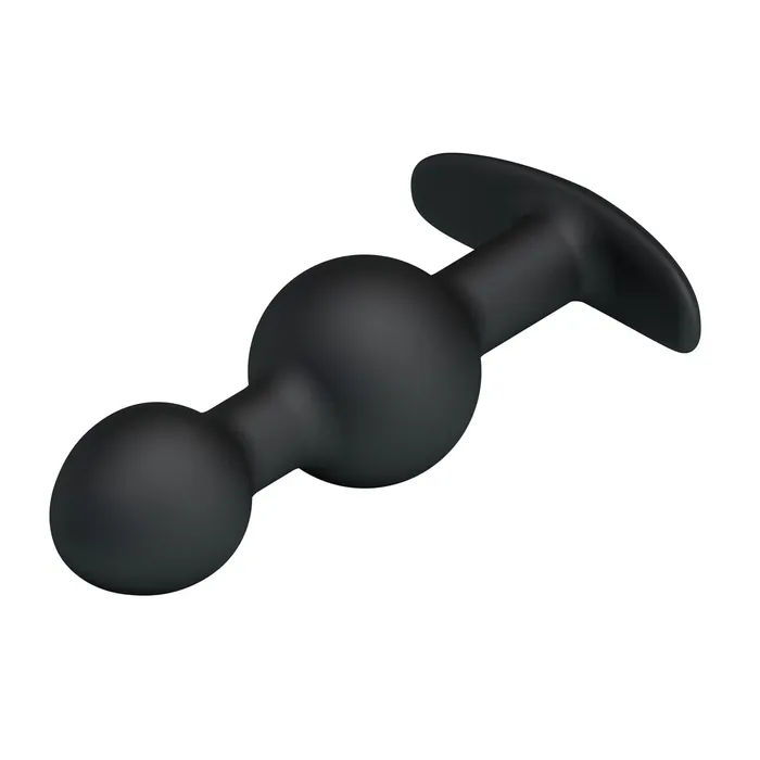 Pretty Love Anal Pretty Love Heavy Balls Silicone Butt Plug Black