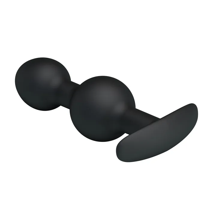 Pretty Love Anal Pretty Love Heavy Balls Silicone Butt Plug Black