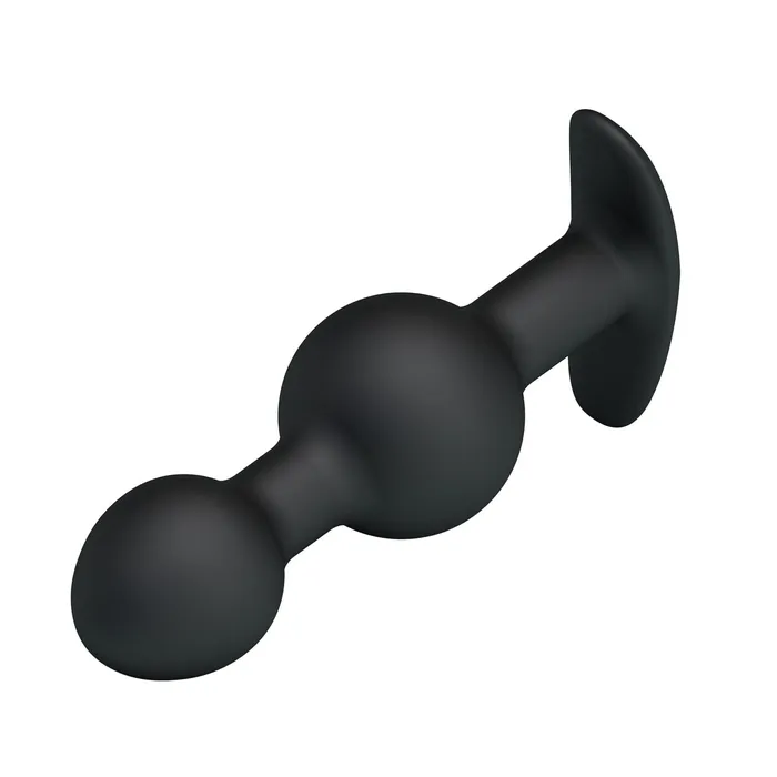 Pretty Love Anal Pretty Love Heavy Balls Silicone Butt Plug Black