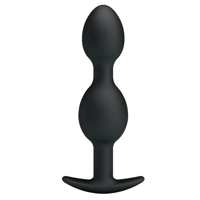 Pretty Love Anal Pretty Love Heavy Balls Silicone Butt Plug Black