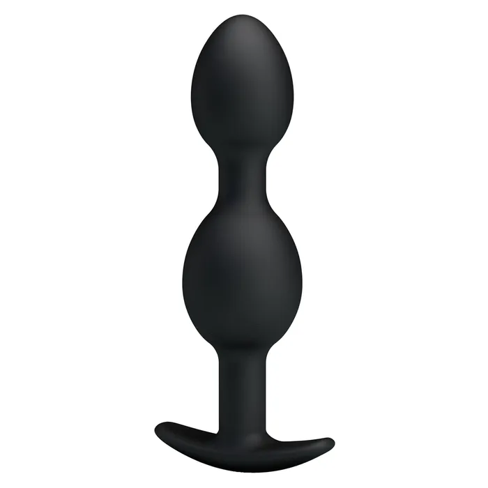 Pretty Love Anal Pretty Love Heavy Balls Silicone Butt Plug Black