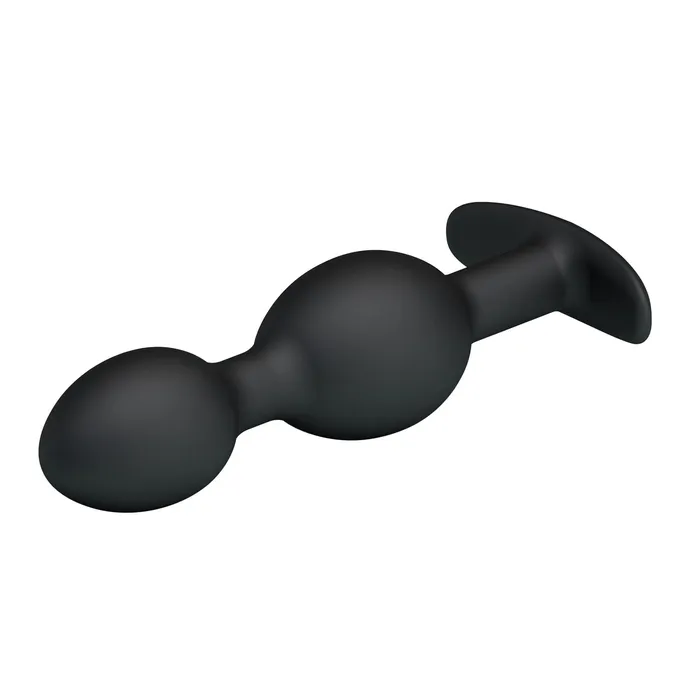 Pretty Love Anal Pretty Love Heavy Balls Silicone Butt Plug Black