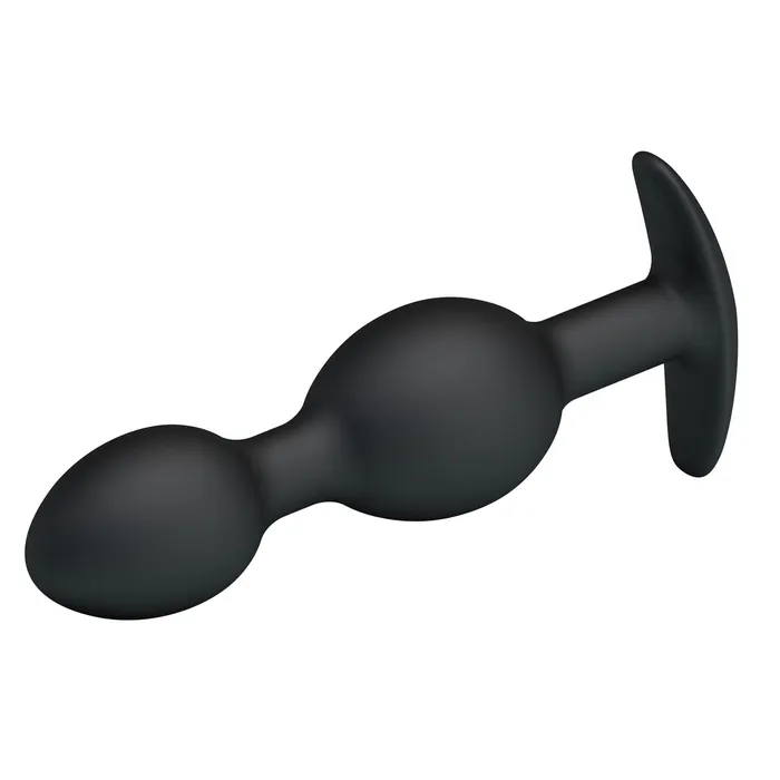 Pretty Love Anal Pretty Love Heavy Balls Silicone Butt Plug Black