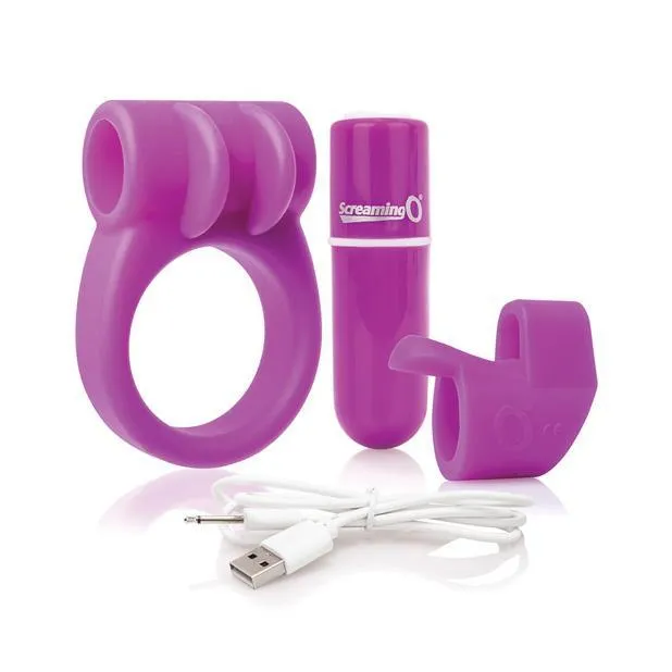 TheScreamingO Couples TheScreamingO Charged CombO Rechargeable Better Sex Starter Kit